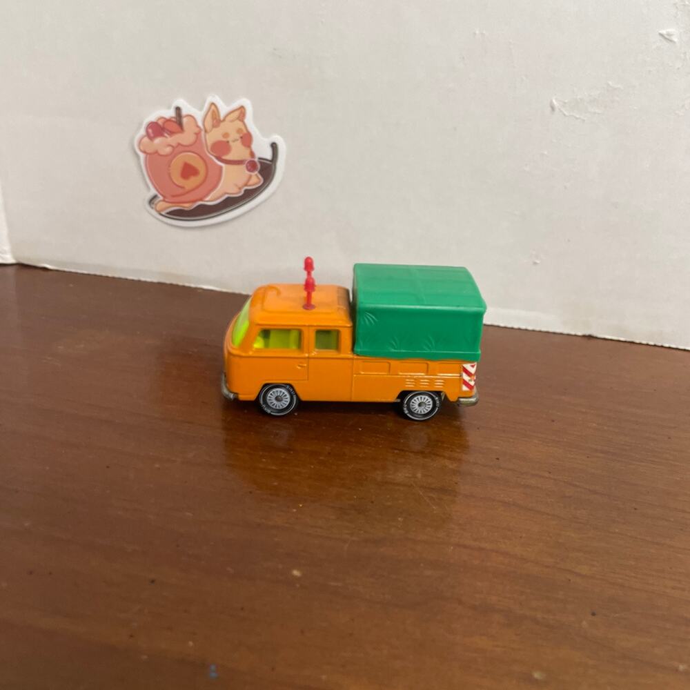 Vintage Siku VW Van Volkswagen Crew Cab Transporter Pick Up Autobahn 1331